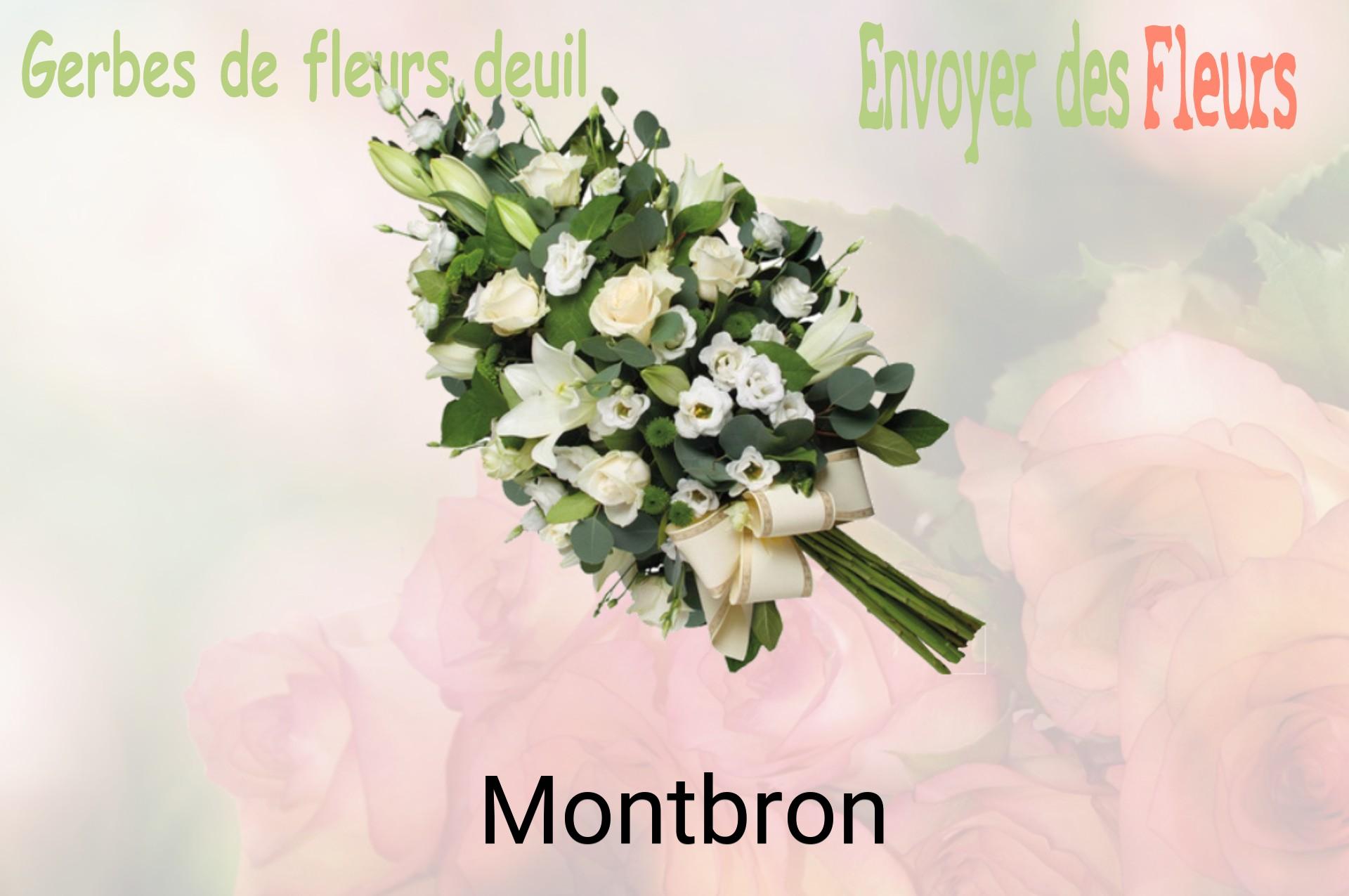 Gerbe de fleurs de deuil livrée à Montbron